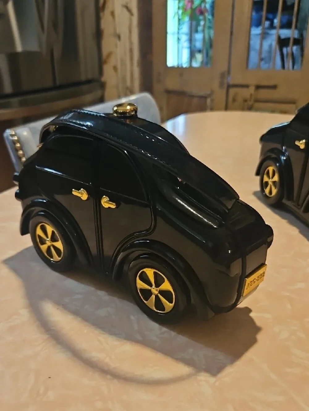 Kate Landry Black & Gold Car-Shaped Kids Purse